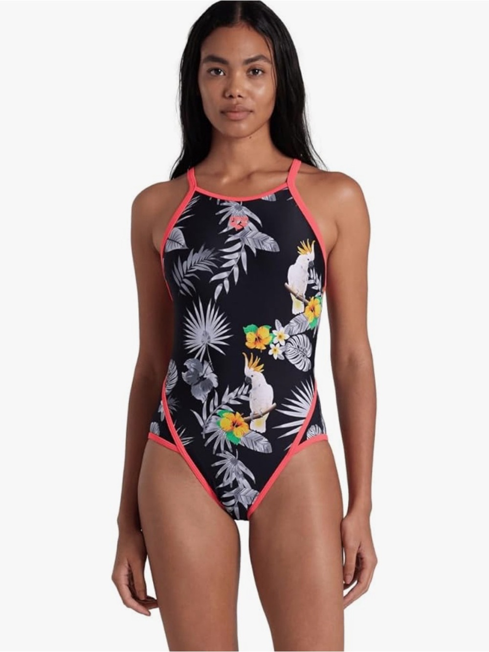 Arena Feel Tropical Summer Fast Back Training Swimsuit Size 34